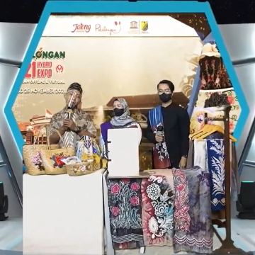 Aksi Dekranasda Banjarbaru pada Live Virtual Pekalongan Hybrid Expo