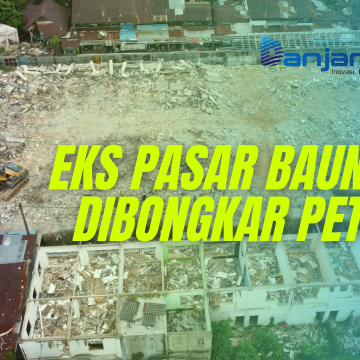 pembongkaran pasar (Video) Eks Pasar Bauntung Dibongkar Petugas