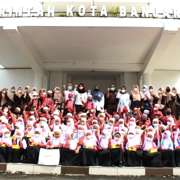 Antusias Anak SD-IT Qardhan Hasana Banjarbaru Bertandang Ke Balai Kota