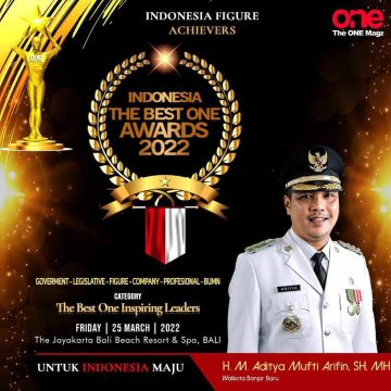 Wali Kota Banjarbaru Kembali Raih Prestasi Sebagai The Best One Inspiring Leaders 2022.