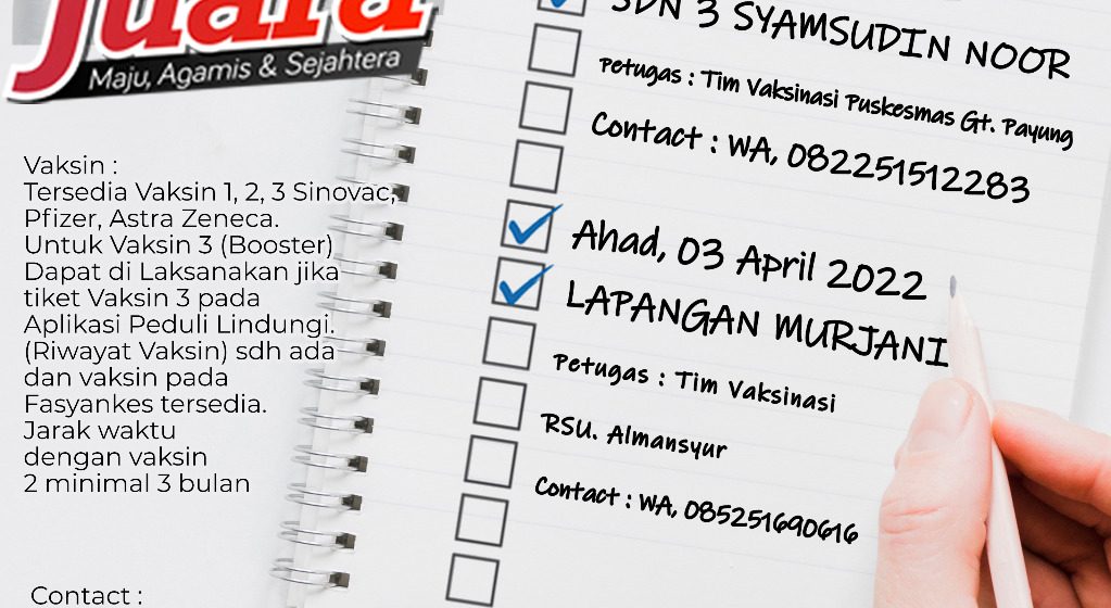 (Info Grafis) Jadwal Vaksin