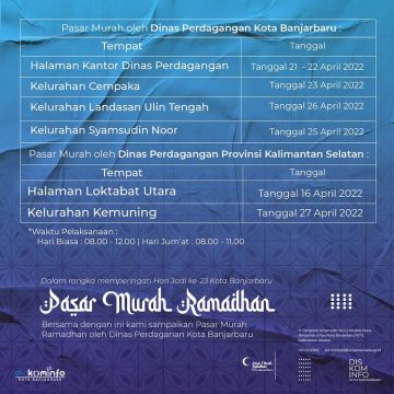 (Info Grafis) Pasar Murah Ramadhan