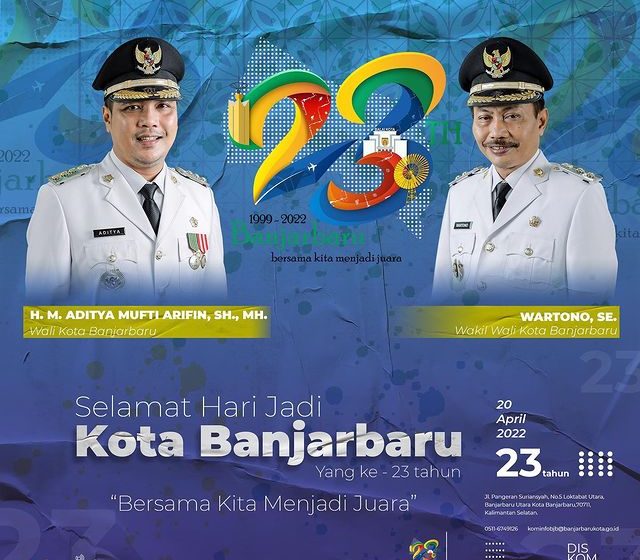 (Info Grafis) Selamat Hari Jadi Kota Banjarbaru ke-23