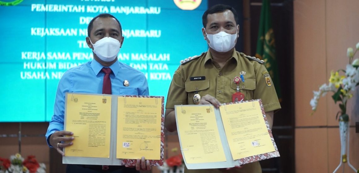 mou dengan kejaksaan MoU Pemko Banjarbaru dengan Kejari Banjarbaru