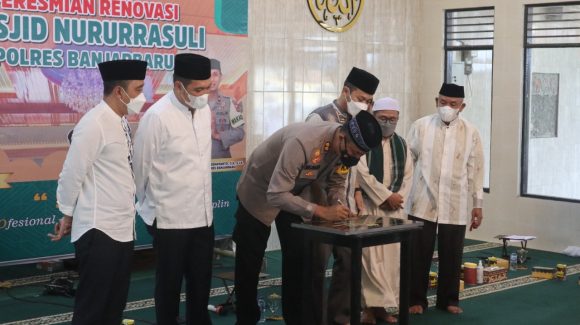 Masjid Nururrasulli Polres Banjarbaru Selesai Direnovasi