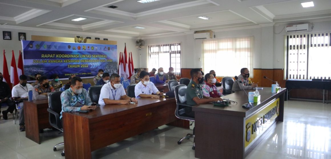 Polres Banjarbaru Hadiri Rakor Lintas Sektoral Jelang Idul Fitri 1443H