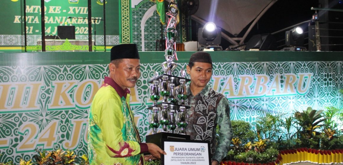 Kecamatan Cempaka Borong Piala Penghargaan MTQ XVIII Tingkat Kota Banjarbaru