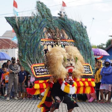 Pargelaran Reog Ponorogo Hiasi Hari Kemerdekaan Republik Indonesia ke-77 Di Kota Banjarbaru.