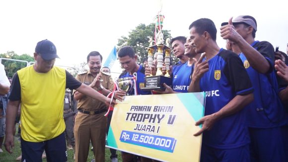 Kelurahan Loktabat Utara Pertahankan Gelar Juara Paman Birin Cup