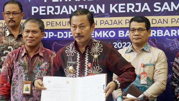 Penandatanganan Perjanjian Kerja Sama Optimalisasi Pemungutan Pajak Pusat dan Pajak Daerah