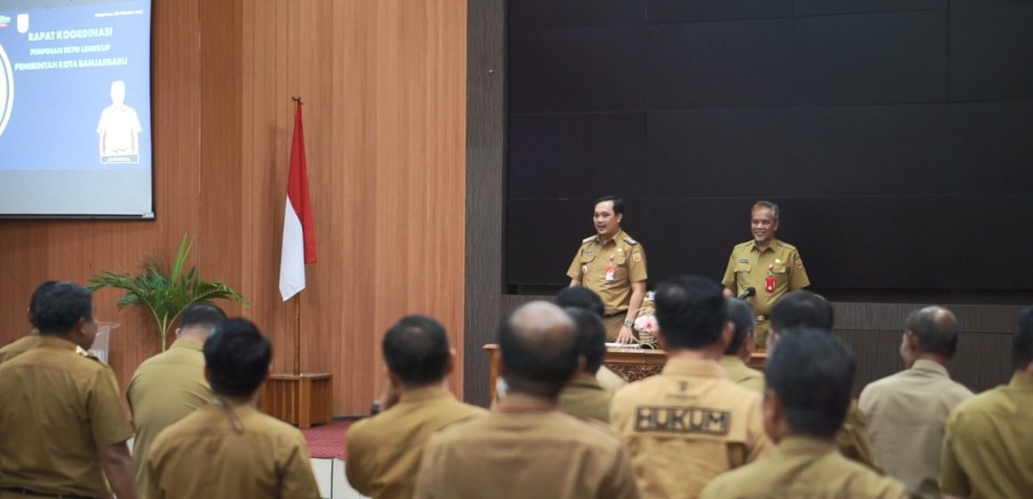 Aditya Bahas Resesi dan Mitigasi Banjir Dalam Rakor Kepala SKPD se-Kota Banjarbaru
