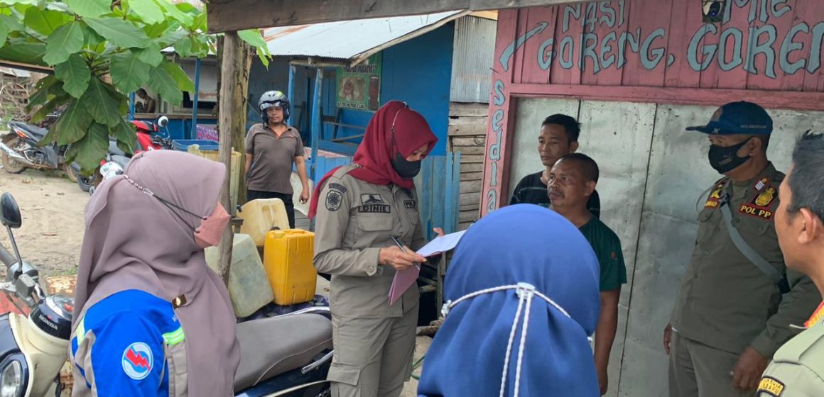 Warung Jablay Di Kawasan LIK Liang Anggang Kembali Terima Surat Teguran Kedua.