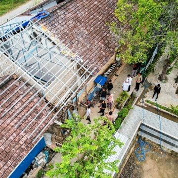 Tingkatkan Lingkungan Sekolah yang sehat, Pemko Bangun Toilet di SMPN 11 Banjarbaru