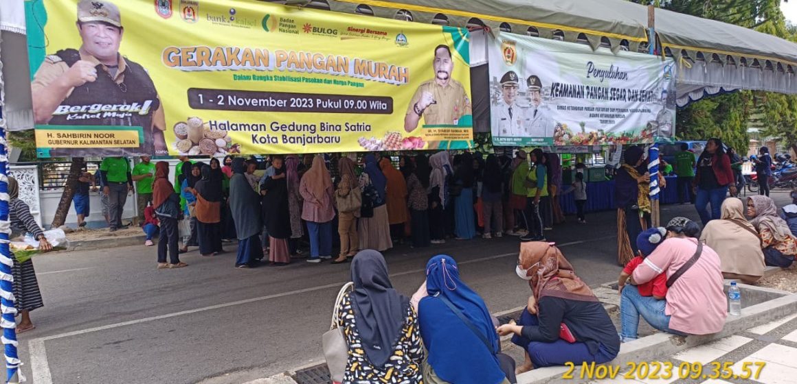 Gerakan Pangan Murah Salah Satu Momentum Perayaan HPS di Kota Banjarbaru.