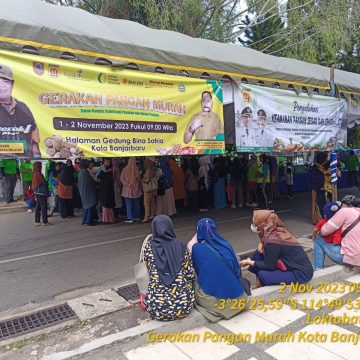 Gerakan Pangan Murah Salah Satu Momentum Perayaan HPS di Kota Banjarbaru.