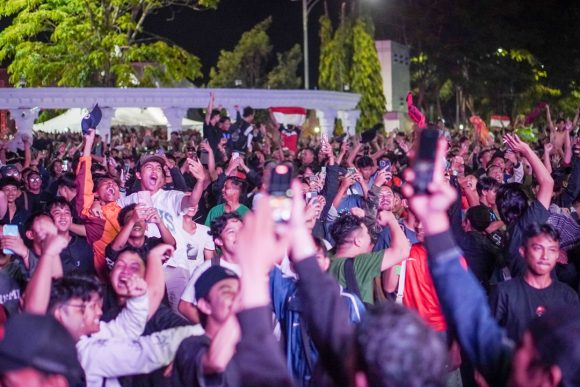 Kegembiraan Warga Banjarbaru Usai Timnas Indonesia Taklukan Korsel