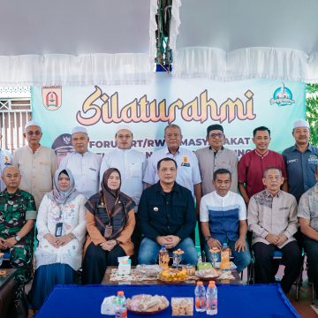halalbihalal-7 Silaturahmi dengan Warga Guntung Payung, Aditya Sampaikan Pelaksanaan Program Kerja