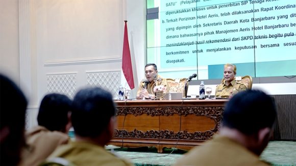 Rakor Pimpinan SKPD, Wali Kota Aditya Inginkan Quick Response Berbagai Permasalahan Yang Dihadapi.