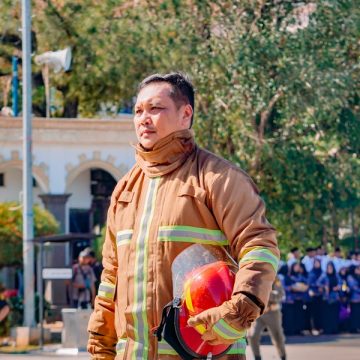 ramahtamah veteran ig-42e ‘Kebakaran’ di Murdjani, Wali Kota Aditya Jadi Petugas Damkar