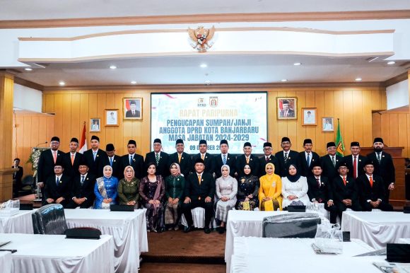 Anggota DPRD Kota Banjarbaru Periode 2024 – 2029 Dilantik, Nurliani Tegaskan Dedikasi dan Kejujuran