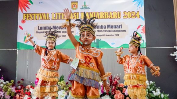 Lomba Menari Tingkat PAUD/TK Banjarbaru Ajang Cinta Budaya Sejak Usia Dini
