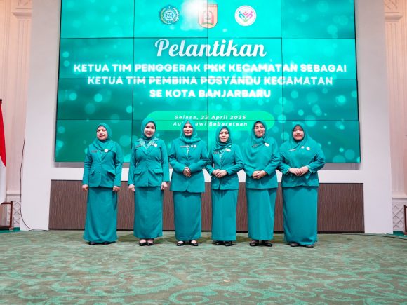 TP PKK Kecamatan se-Banjarbaru Resmi Dilantik Jadi Pembina Posyandu