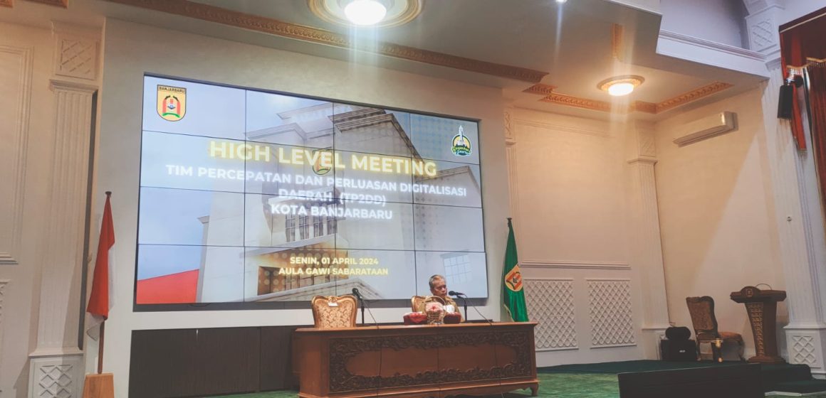 Pemko Banjarbaru Gelar Rakor Bulanan dan Evaluasi Kinerja TP2DD Tahun 2024