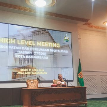 Pemko Banjarbaru Gelar Rakor Bulanan dan Evaluasi Kinerja TP2DD Tahun 2024