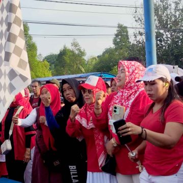 HUT Kemerdekaan RI Ke-80 Jalan Sehat Bersama Seluruh Warga Kelurahan Guntung Manggis Sangat Meriah