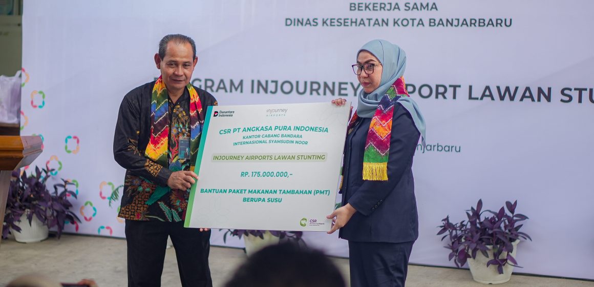 Puskesmas Guntung Payung Terima CSR PT. Angkasa Pura Indonesia dalam Program Pencegahan Stunting