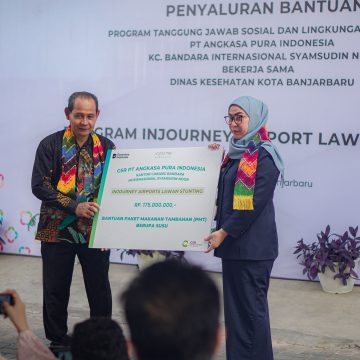 Puskesmas Guntung Payung Terima CSR PT. Angkasa Pura Indonesia dalam Program Pencegahan Stunting