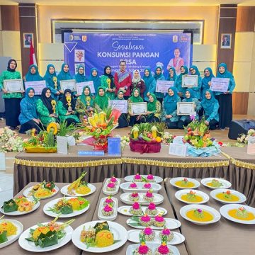 Seru dan Edukatif, DKP3 Banjarbaru Gelar Cooking Class dan Lomba Bucket Sayur dan Buah