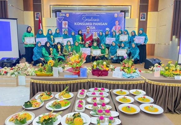 Seru dan Edukatif, DKP3 Banjarbaru Gelar Cooking Class dan Lomba Bucket Sayur dan Buah