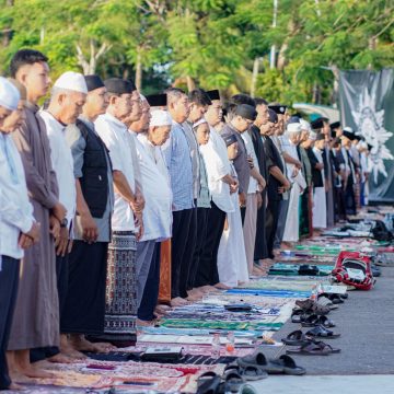 Sholat Iduladha di Murdjani, Lisa Halaby Ajak Warga Jaga Ukhuwah