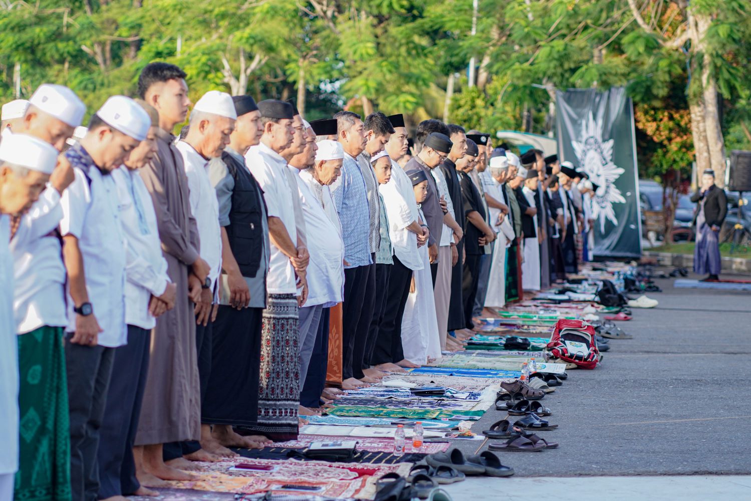 Sholat Iduladha di Murdjani, Lisa Halaby Ajak Warga Jaga Ukhuwah