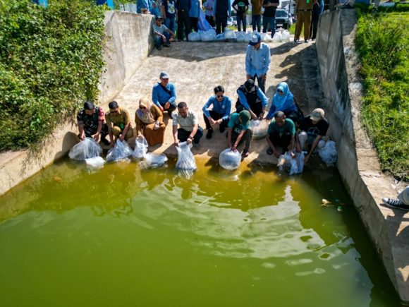 Puluhan Ribu Benih Ikan Dilepas, DPRD dan DKP3 Banjarbaru Bersinergi Jaga Sumber Daya Perairan
