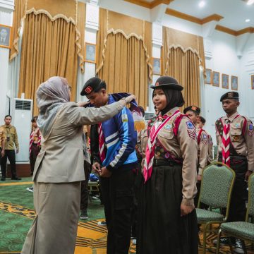 Wali Kota Lisa Lepas Kontingen Jambore Nasional Pramuka XII 2026 Banjarbaru