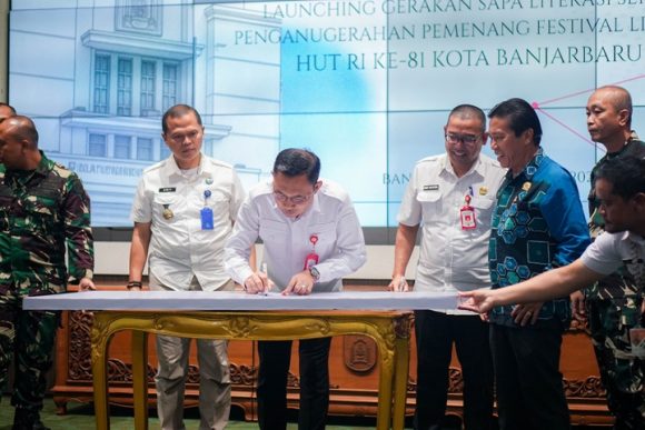 Sapa Literasi Diluncurkan, Banjarbaru Jadikan Gerakan Membaca sebagai Benteng Perangi Narkoba
