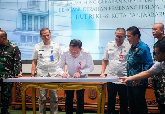 Sapa Literasi Diluncurkan, Banjarbaru Jadikan Gerakan Membaca sebagai Benteng Perangi Narkoba