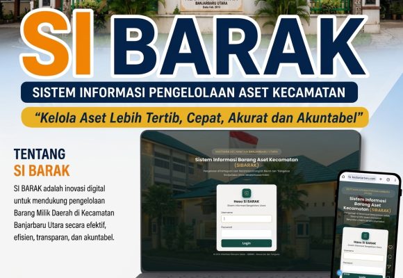 Sibarak Gebrak Banjarbaru Utara! Kelola Aset Daerah Kini Lebih Cepat dan Akurat