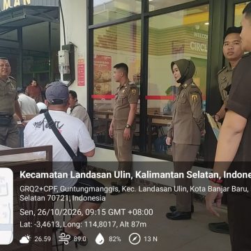 Satpol PP Banjarbaru Tertibkan Pelanggar KTR di RSD Idaman, Tiga Pengunjung Kedapatan Merokok